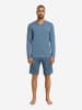 Hanro Longsleeve Casuals in retro blue melange