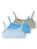 TWO SOON 3er-Pack Trägertop in Silver Lake Blue