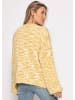 SASSYCLASSY Zweifarbiger Cardigan in Gelb