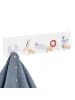 relaxdays Kindergarderobe in Grau/ Natur - (B)38 x (H)10 x (T)5,5 cm