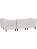 Beliani 5-tlg 4-Sitzer Sofa UNSTAD in Beige/Schwarz