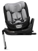 BooBoo Kindersitz  "Safety Barcelona"  in Black  Grey - drehbar, Isofix 40 bis 150 cm