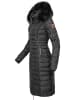Navahoo Wintermantel Umay in Schwarz