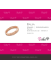 BALIA 333 Rosegold - 8 Karat Damen Ringe 2-reihig Zirkonia Fingerring 58 (18,5)