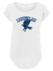 F4NT4STIC Long Cut T-Shirt Harry Potter Ravenclaw Sport Emblem in weiß