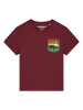 wat? Apparel T-Shirt Good Vibe in Weinrot