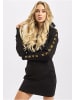 DNGRS Dangerous Day Dress in black golden