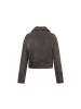 Bolongaro Trevor Lederjacke Millie Biker in dunkelgrau