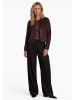 Zero  Jerseyjacke mit Applikation in Black Coffee