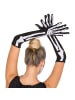 tectake Skelettfigur/Knochenwesen, in der Farbe schwarz, Gr. S, Armstulpen