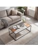 home24 Couchtisch Jalga in Mango / Schwarz