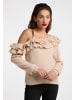 faina Damen Strickpullover in Beige