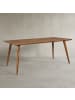 KADIMA DESIGN Esszimmertisch REPA 180 x 80 x 76 cm rustikal Massiv-Holz,