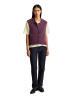 Marc O'Polo DENIM Ärmelloser Cardigan cropped in Dark Red Melange