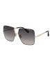 Max Mara Frauen Sonnenbrille Quadratisch Schwarz