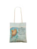 Mr. & Mrs. Panda Tasche Otter Schwimmbad Pommes Design mit Spruch in Weiß