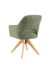 DUBI Möbel 2er-Set: Drehstuhl Mika-Lena in Grün - (B)60 x (H)87 x  (T)65 cm