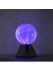 SATISFIRE Plasmakugel Plasmaball Retro Lichteffekt mit Blitzshow H: 25cm in blau