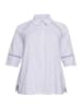 sheego Bluse in lavendel gestreift