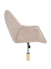 Beliani Bürostuhl ARDELLE in Beige/Gold - (W) 68 x (H) 82 x (L) 60 cm