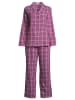 Seidensticker Schlafanzug Classic Flanell in Mauve shadow