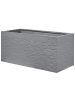 Beliani Outdoor Blumentopf MYRA in Grau - (W) 80 x (H) 37 x (L) 37 cm