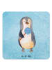 Mr. & Mrs. Panda Bierdeckel Pinguin Lolli ohne Spruch in Eisblau