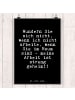 Mr. & Mrs. Panda Poster Wundern Sie sich nicht,... mit Spruch in Schwarz