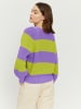 MAZINE Cardigan Mala Striped in purple haze/leek green