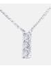 Diamant L'éternel Halskette mit Anhänger aus 375 Weißgold mit 0.12 Karat Diamant