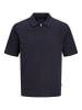 Jack & Jones Poloshirt JPRBLAMILANO SPRING KNIT ZIP POLO SS SN in Blau