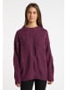 Usha Damen Rundhalspullover in Beerenrot