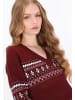 DreiMaster Maritim Women Sweater in burgundy