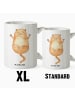 Mr. & Mrs. Panda Haferl Katze Umarmen ohne Spruch in Weiß