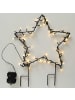 AltoBelli Gartenstab GRACE Stern MEDIUM mit LED-Licht 40x52 cm