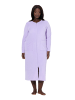 Ulla Popken Bademantel in zartes lavendel
