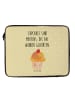 Mr. & Mrs. Panda Notebook Tasche Cupcake mit Spruch in Gelb Pastell