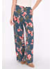 Usha Women Pants in dark green multicolor
