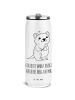 Mr. & Mrs. Panda Getränkedosen Trinkflasche Quokka Happy mit Spruch in Weiß