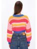 myMo Cardigan in pink multicolor