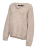 Vero Moda Strickpullover in Silver Mink