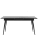 Beliani Esszimmertisch MALDON in Schwarz - (W) 90 x (H) 76 x (L) 160 cm