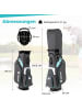 COSTWAY Golfbag mit 14 er Unterteilung & Tragegurt in Grau