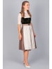 Edelnice Midi Dirndl Theresie Samt Braun in braun
