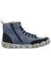rieker Schnürschuh in blau kombi