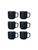 Ritzenhoff & Breker 6er Set Espressotassen Jasper 100 ml in schwarz