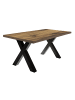 58 aufm Kessel ESSZIMMERTISCH Eike 8 180 x 90 x 75 Esstisch Schwarzstahl/Plankeneiche