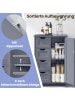 VASAGLE Badezimmerschrank Sofie in Dunkelgrau - (B)30 x (H)82 x (T)55 cm