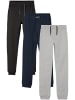 name it Basic Jogginghose 3-er Stück Set Sweatpants NKMSWEAT in Schwarz-Navy-Grau