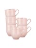 Seltmann Weiden 6er Set Henkelbecher Amina 0,36 l in Rosé